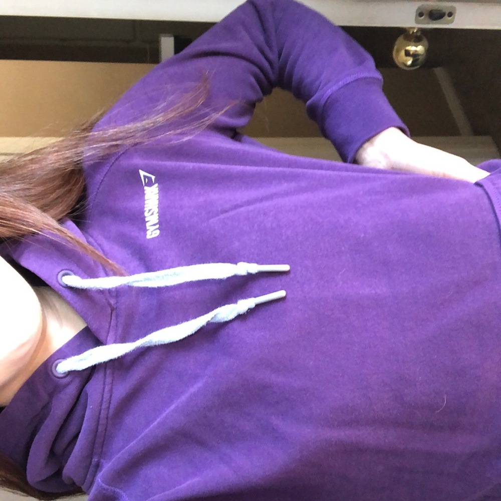GYMSHARK purple hoodie